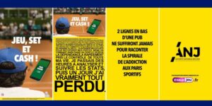 Campagne de sensibilisation de l'ANJ pendant Roland Garros