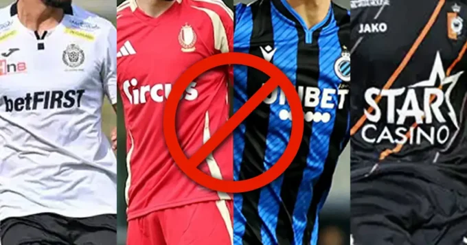 Les clubs en Belgique n'ont plus le droit d'être sponsorisé par des sites de jeux d'argent