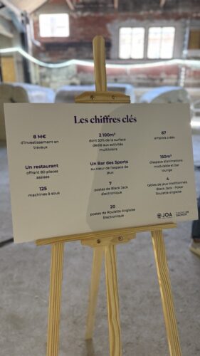 Cet événement était l'occasion de rappeler les chiffres clés de ce projet notamment la vaste offre de jeux. Crédit photo : JOA