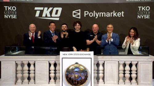C'est en grande pompe, depuis Wall Street, que le partenariat entre TKO et Polymarket a été dévoilé. Une façon supplémentaire de légitimer Polymarket auprès du public.