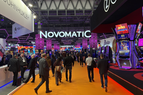 Cette année encore, difficile de passer à côté du stand Novomatic à ICE Barcelone.