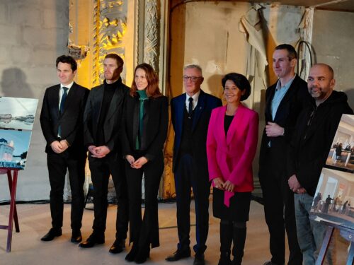 C'est depuis l'ancien théâtre du casino que le coup d'envoi des travaux a été donné par Clément Martin Saint-Léon, Directeur Général Casinos du groupe, Alexandre Barrière et Joy Desseigne-Barrière, propriétaires du groupe Barrière, Fabrice Bastien, DG du casino de Trouville, Sylvie de Gaetano, Maire de Trouville, Ion Metulesco, Directeur Architecture & Patrimoine du groupe et l'architecte Julien Paulré.