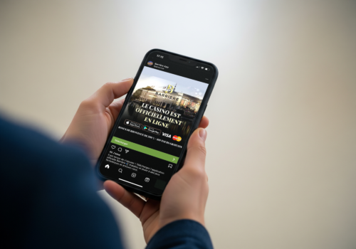 Annonce du casino sur smartphone