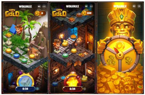 City of Gold, l'une des dernières opérations promotionnelles de Winamax qui a permis aux joueurs de recevoir, de manière aléatoire, des récompenses sous forme de freebet, prime en cash, etc.