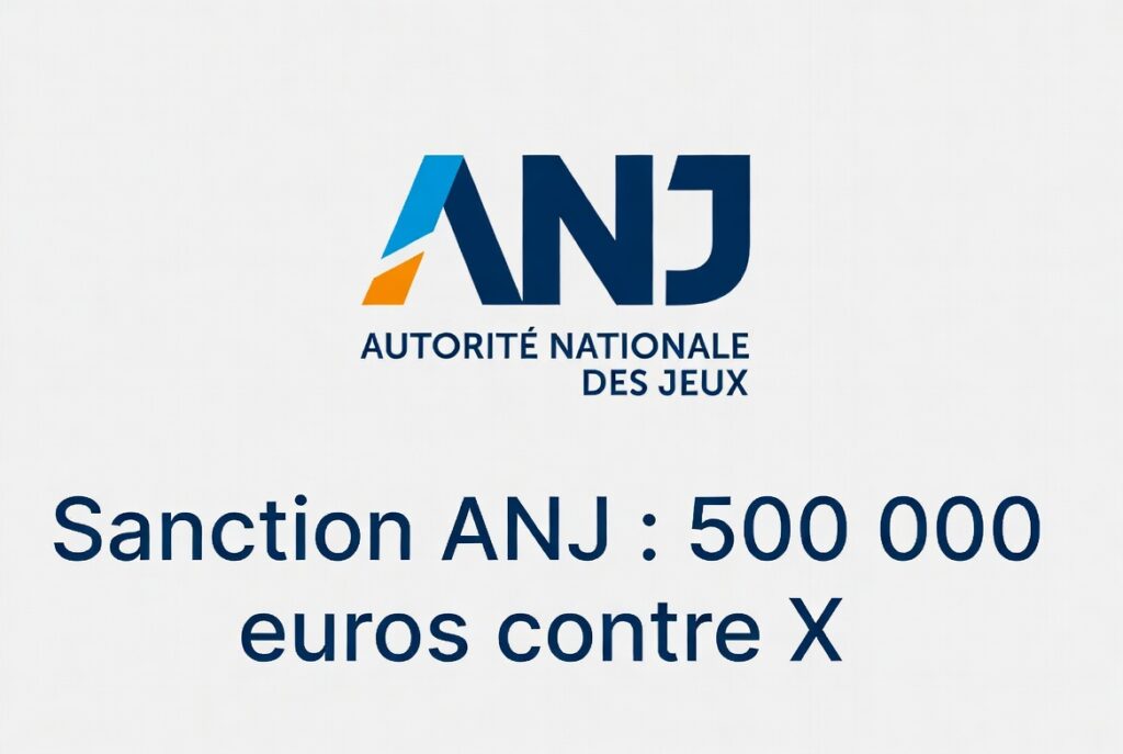 Sanction ANJ : 500 000 euros