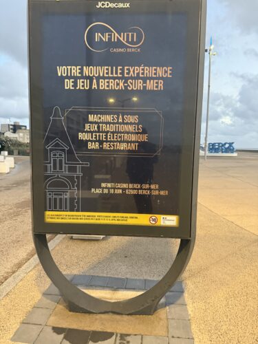 Publicité du Casino Infiniti de Berck