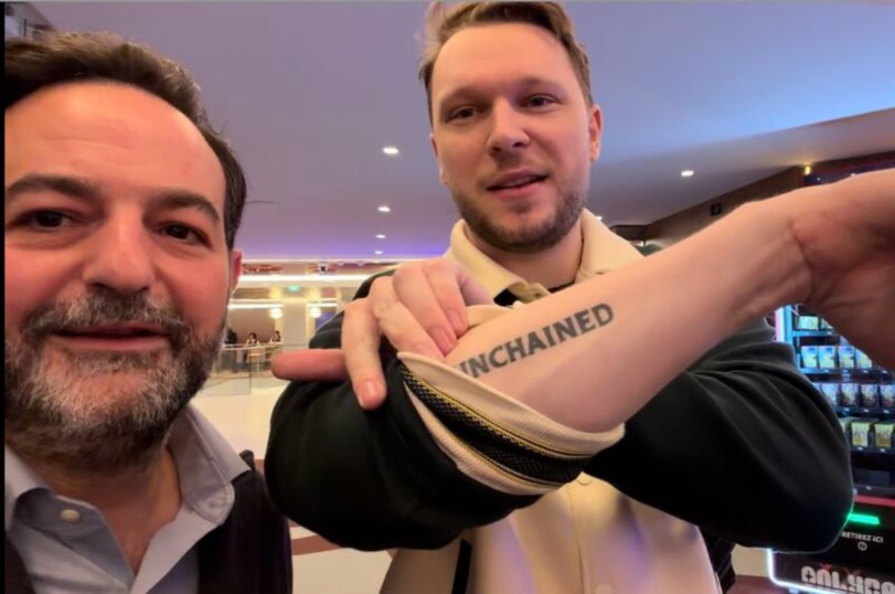 Maurice Schulmann et le collectionneur Unchained au Partouche Pasino Club