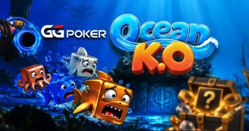 Visuel officiel de l'Ocean KO de GGPoker, avec ses personnages marins