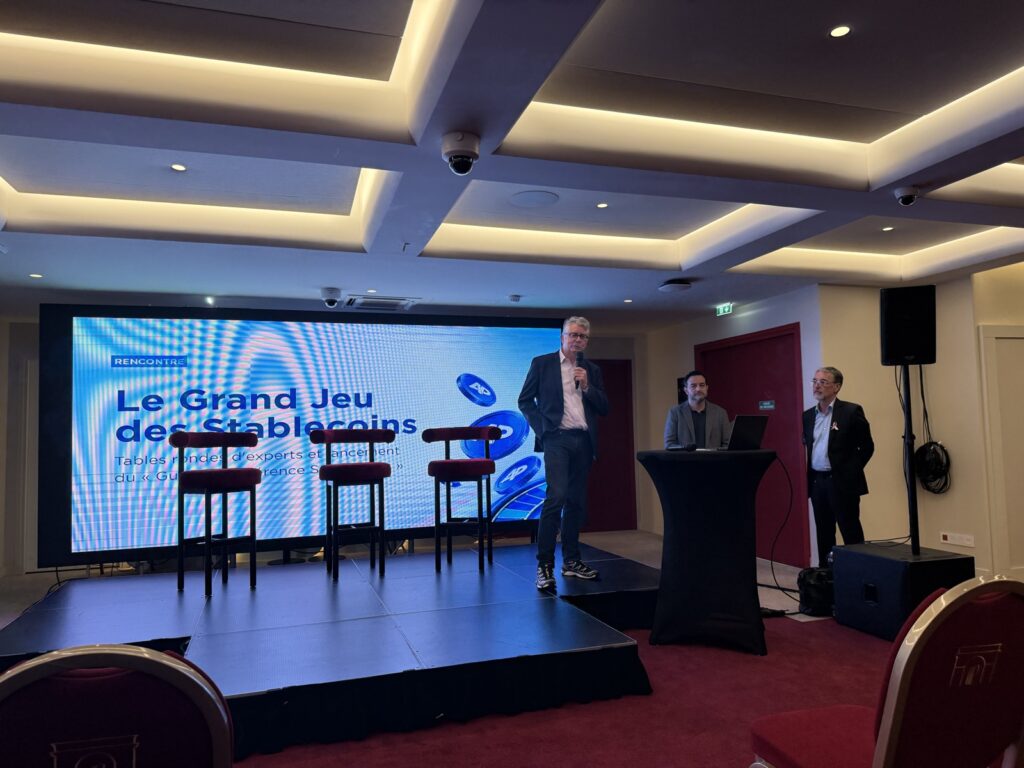 Ouverture de la soirée Le Grand Jeu des Stablecoins de l'Association du Paiement au Partouche Pasino Club